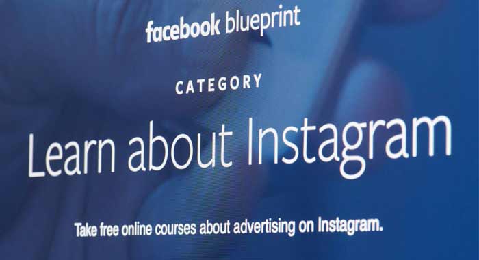 facebook blue print instagram
